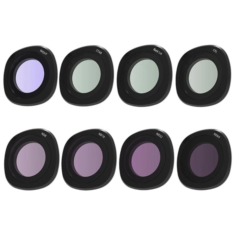 Protective Waterproof Lens Filter For Action Cameras High Light Transmission Scratch Resistant Aluminum Alloy Frame