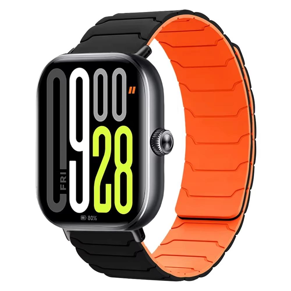 Weiches Silikonarmband für Redmi Watch 6/5/4 Magnetisches Armband Sportliches Bequemes Armband für Xiaomi Band 9 Pro/8 Pro Armband Correa