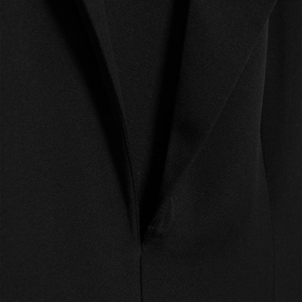 2025 Spring Women's Elegant Fur Patchwork Slit Dress