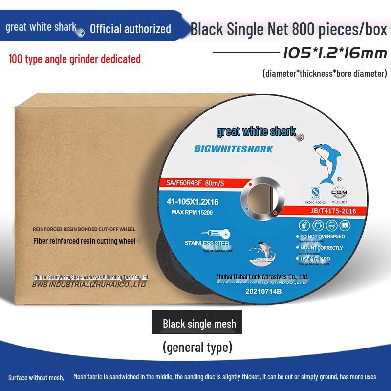 Big White Shark 10-Angle Grinder Disc for Polishing and Metal Grinding