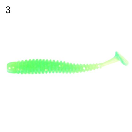 MUQZI Sports Accessory 10Pcs/Set Mini Fishing Artificial Soft Vivid Lure Wobbler Worm Swim Bait
