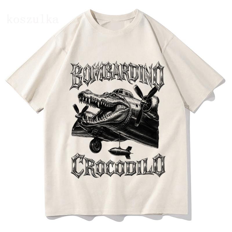 Boneca Ambalabu Sahur Italian Brainrot T-shirt Cotton Summer Round Neck Tshirts Short Sleeve Unisex Streetwear Graphic Clothing