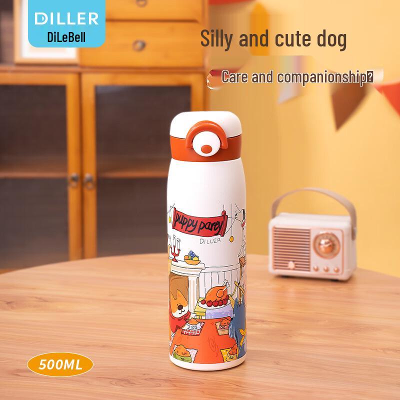 Diller 316 Stainless Steel Kids Cartoon Insulated Water Bottle