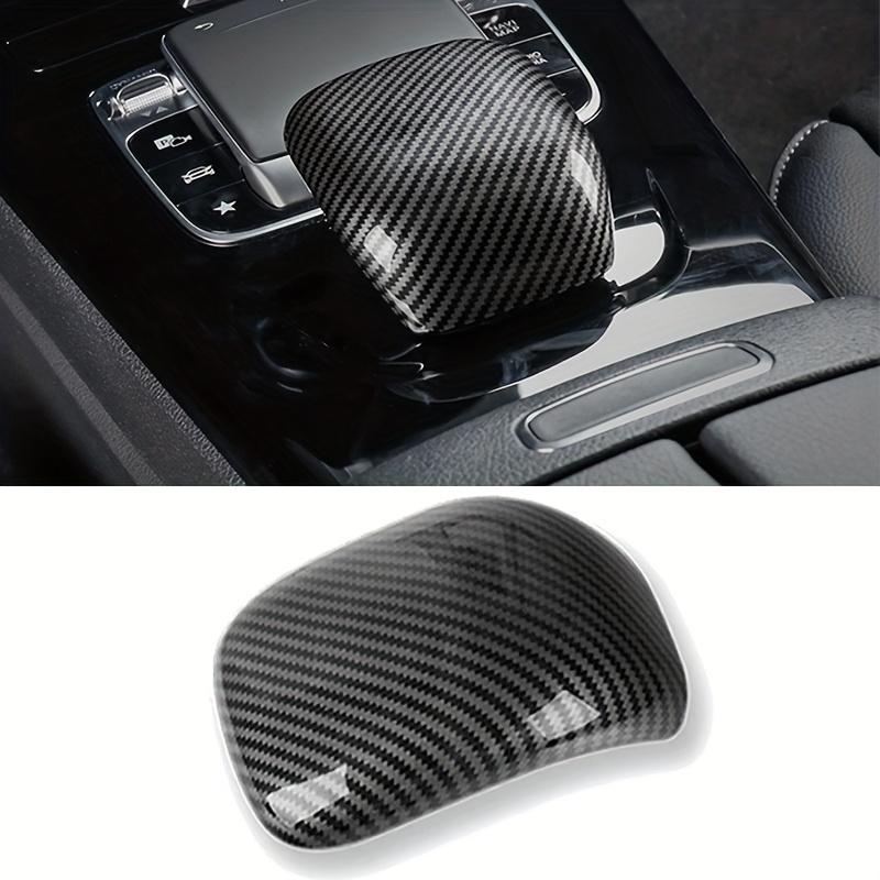 Durable Knob Protector for Mercedes-Benz 19-24 Carbon Fiber Gear Shift Knob Cover Trim Car Accessories Gear Shift Cover