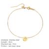 EManco Mini Delicate Round Jewelry Stainless Steel Gold-Plated Bracelet Simple Party Favors