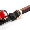 Women Fashion Casual Dark Circle Round Buckle Waist Belt