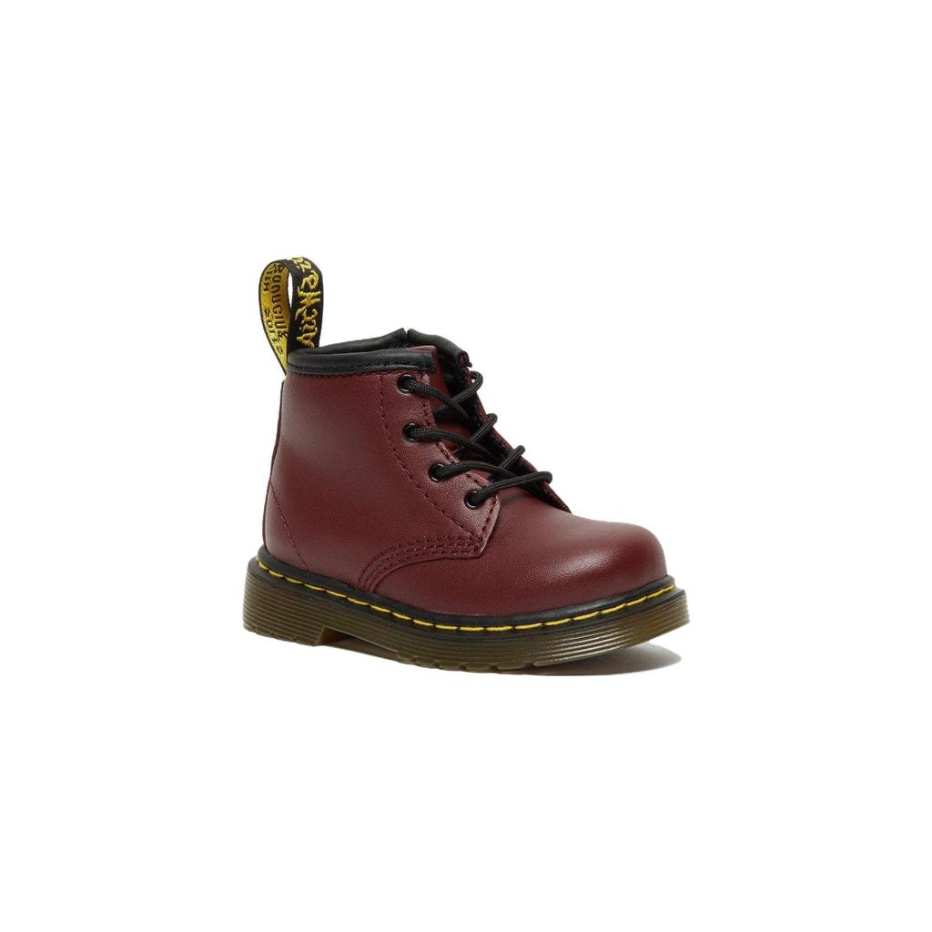 Dr. Martens 1460 Leather Round Toe Lace-Up High-Top Shoes Baby Shoes Cherry-Red 15933602