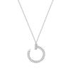 Nail Necklace Women's Full Diamond Hook Diamond Necklace Two Double-sided Jewelry