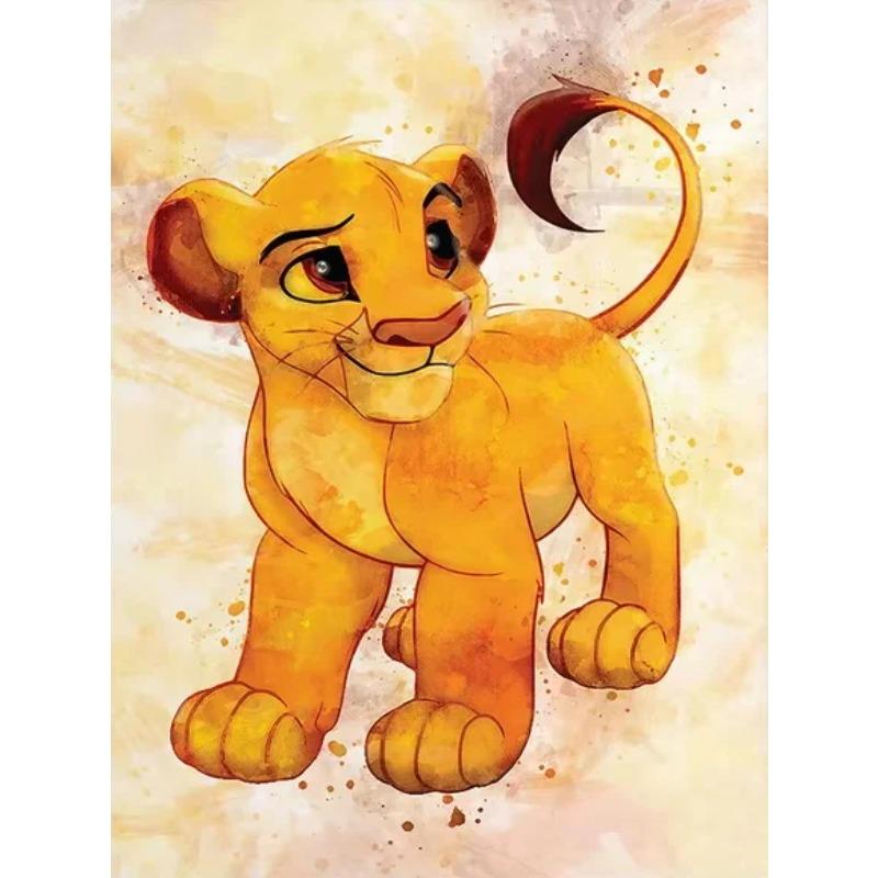 Walt Disney The Lion King Movie Poster Print Watercolor Simba Hakuna Matata Canvas Painting Wall Art Cartoon Animals Home Decor