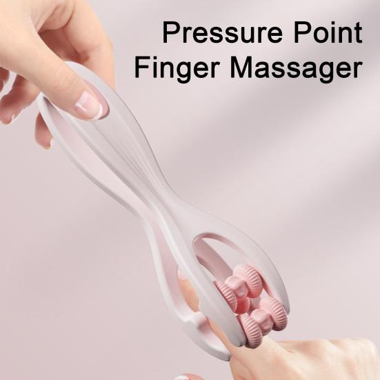 თითების მასაჟორი ხელის ტკივილის შესამსუბუქებლად, ორმხრივი თერაპიული ინსტრუმენტი სისხლის მიმოქცევისთვის, სახსრების მასაჟის როლიკერი ხელებისთვის, ხელისგულებისთვის, მაჯებისთვის