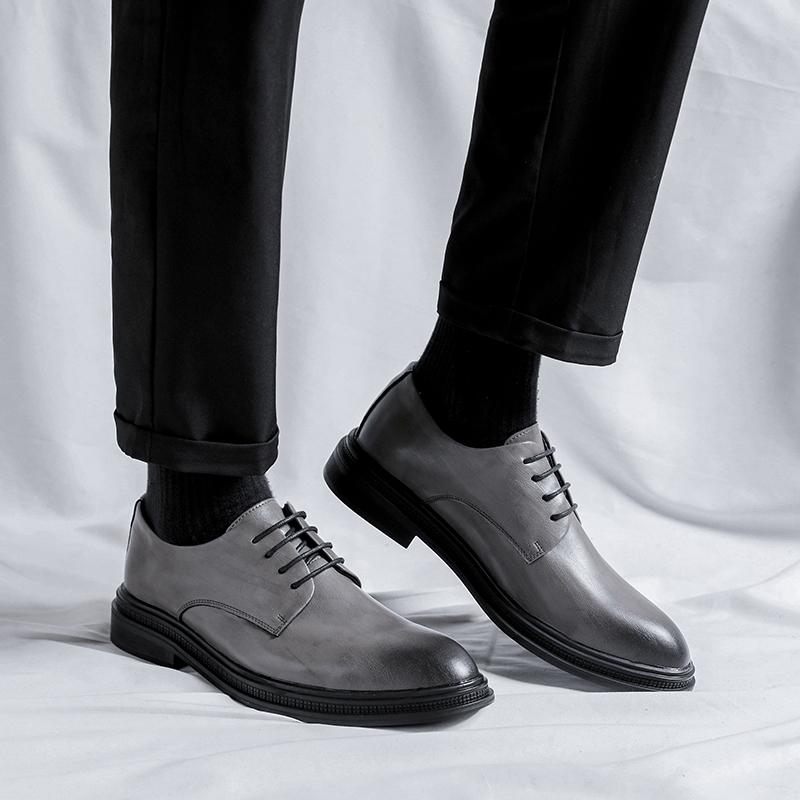 Fashion 2025 New Arrival Male Coiffeur Flats Leather Male Outdoor Shoes Lace-Up Men's Oxford Shoes Classic Formal Business Dress Shoes