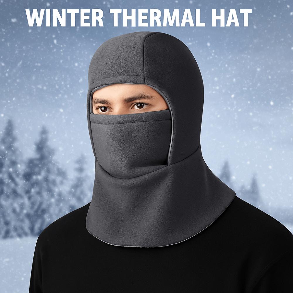 Cold-proof Warm Hat Mask Fleece Ski Windproof Cap Balaclava Cycling Cap  Mountaineering