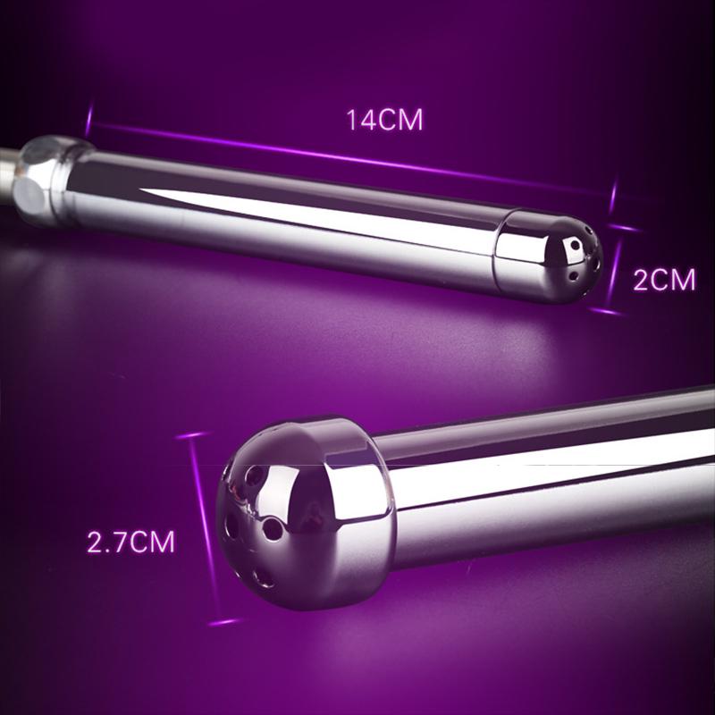 Faucets Brushed Anal Douche Cleaning Enemator with 3 Styles Head Plug Enema Metal Anal Cleaner
