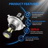 4Pcs Universal Car Led Fog Light Bulb H4 18Smd Foglamp Drl Drivng Light Motorcycle Headlights Truck Boat Trailer Spotlight Lamp