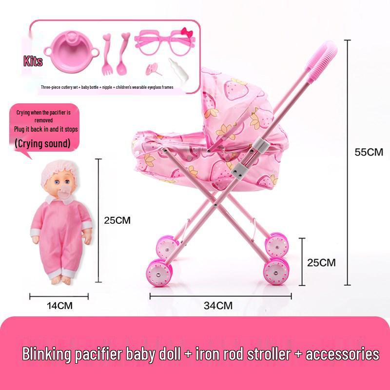 Dollhouse Stroller: Pretend Play Toy for Children
