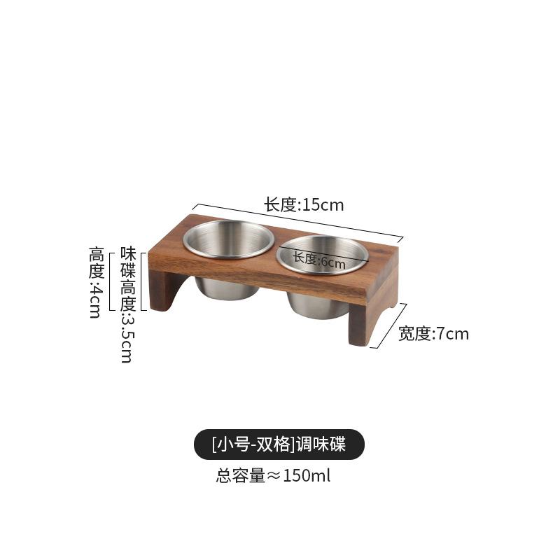 

Японский стиль, нержавеющая сталь, соусницы для дипов - Набор из 3 штук, Роскошные мисочки для горячего горшка, для соевого соуса/уксуса, Мини-миски для приправ