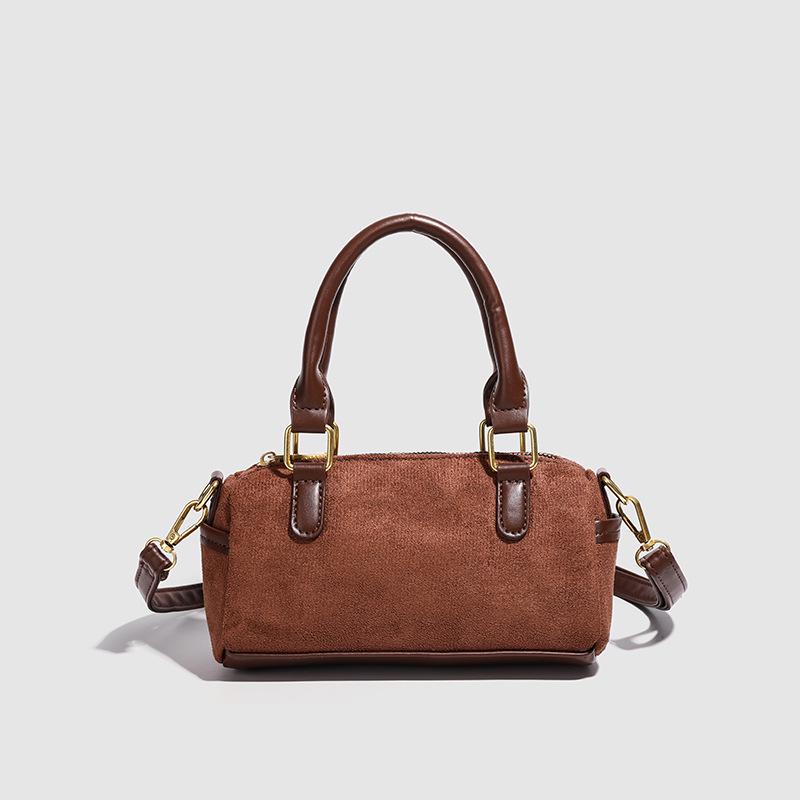 

Трендовая женская сумка-подушка Boston 2025: Уникальный японский и корейский дизайн, модная замша для осени/зимы