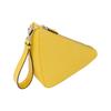 Prada Triangle Detachable Strap Zipper Leather Clutch Men Clutch Sunshine-Yellow 2NE054_2FAD_F0377