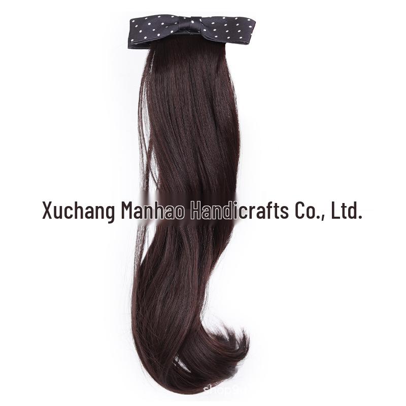 Polka Dot Banana Clip for Women - Small Butterfly Claw for Natural, Fluffy Low Ponytail and Increased Hair Volume