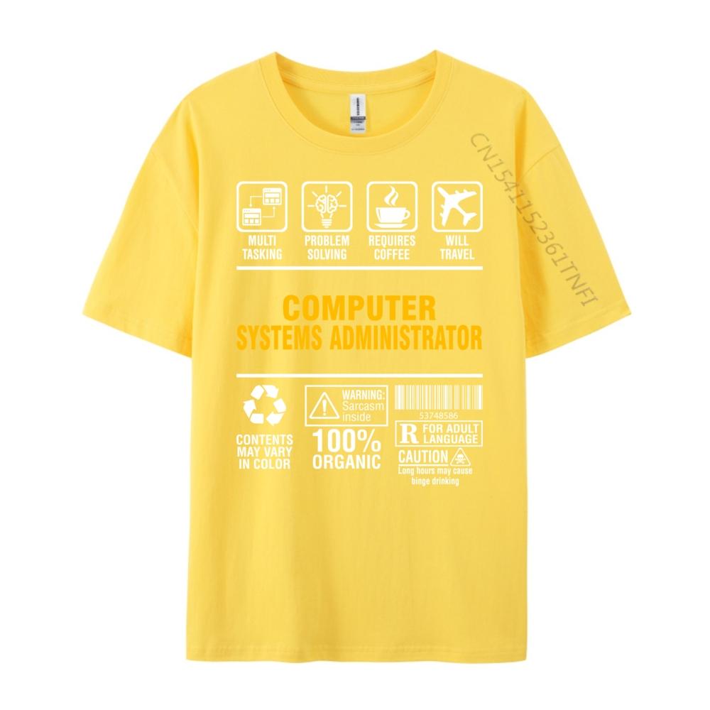 Multitasking Coffee Lover Computer Systems Administrator Luxury T Shirt Unisex High Quality Youth Streetwear Unisex Gothic Style