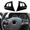 Car Interior Steering Wheel Button Cover Trim Fit For 2008-2013 BMW X5 X6 E70