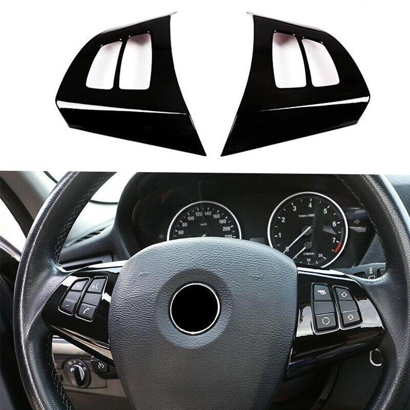 Car Interior Steering Wheel Button Cover Trim Fit For 2008-2013 BMW X5 X6 E70