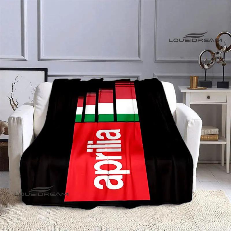 Aprilia Motorcycle Logo Printed Blanket Children's Warm Blanket Soft and Comfortable Blanket Home Travel Blanket Birthday Gift