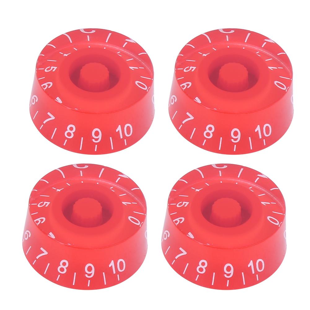 4Pcs Acrylic Bass Knobs Electric Guitar Volume Control Potentiometer Hat Guitar Accessories