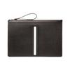 Bollis Classic Black And White Striped Casual Business Leather Clutch Men Clutch 6238960