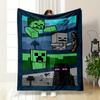 Minecraft Zombies Skeletons Endermen Blanket Bedroom Blanket for Livingroom Couch Lunch Break Soft Throw for Friend's Festival Gift