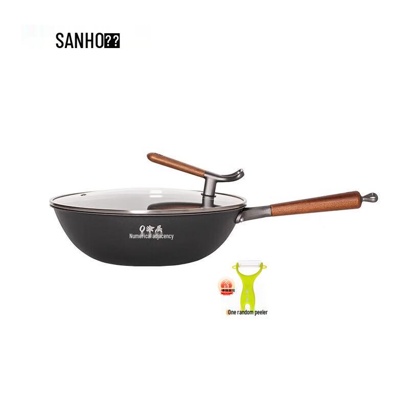

SANHO Nitrogen Anti-Rust Non-Stick Lightweight Iron Wok