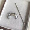 1pc Chinese Silver Curved Crescent Shaped Hairpin Women High-end Feel Featuring Simple and Stylish Half Zip Hairpin Headband