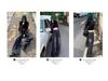 2024 Plus Size High Waist Black Wide Leg Jeans for Women - Tall, Loose, Floor-Length