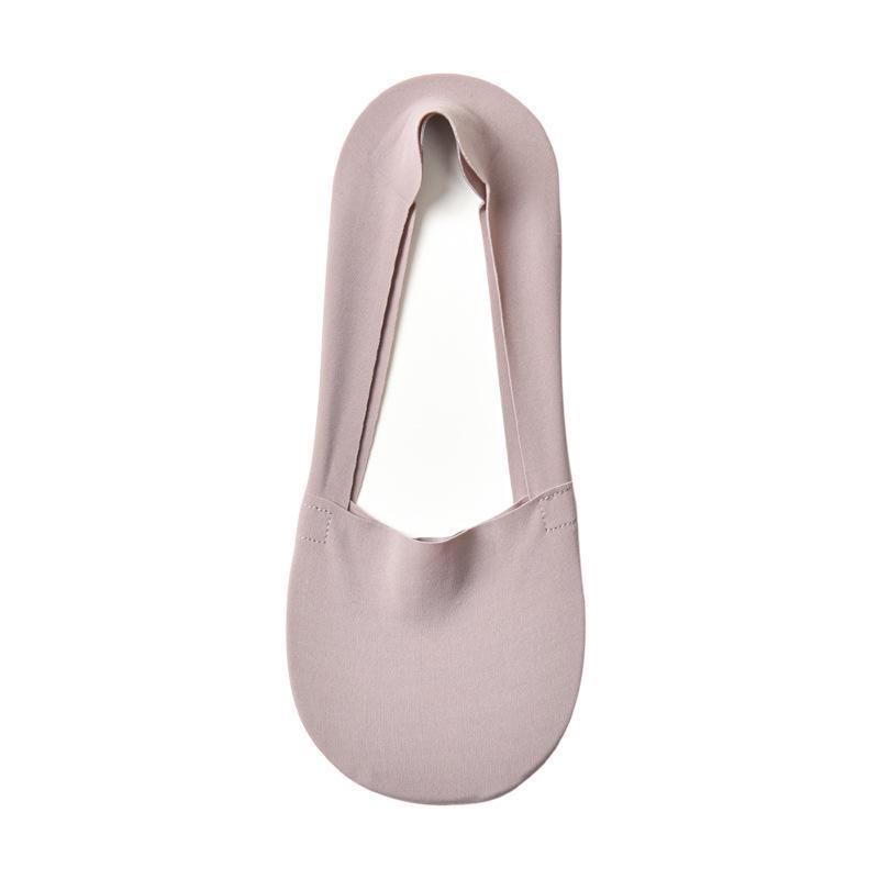 Women's Summer Non-Slip Invisible Boat Socks - Thin, Breathable Ice Silk with Deodorant Pure Cotton Bottom