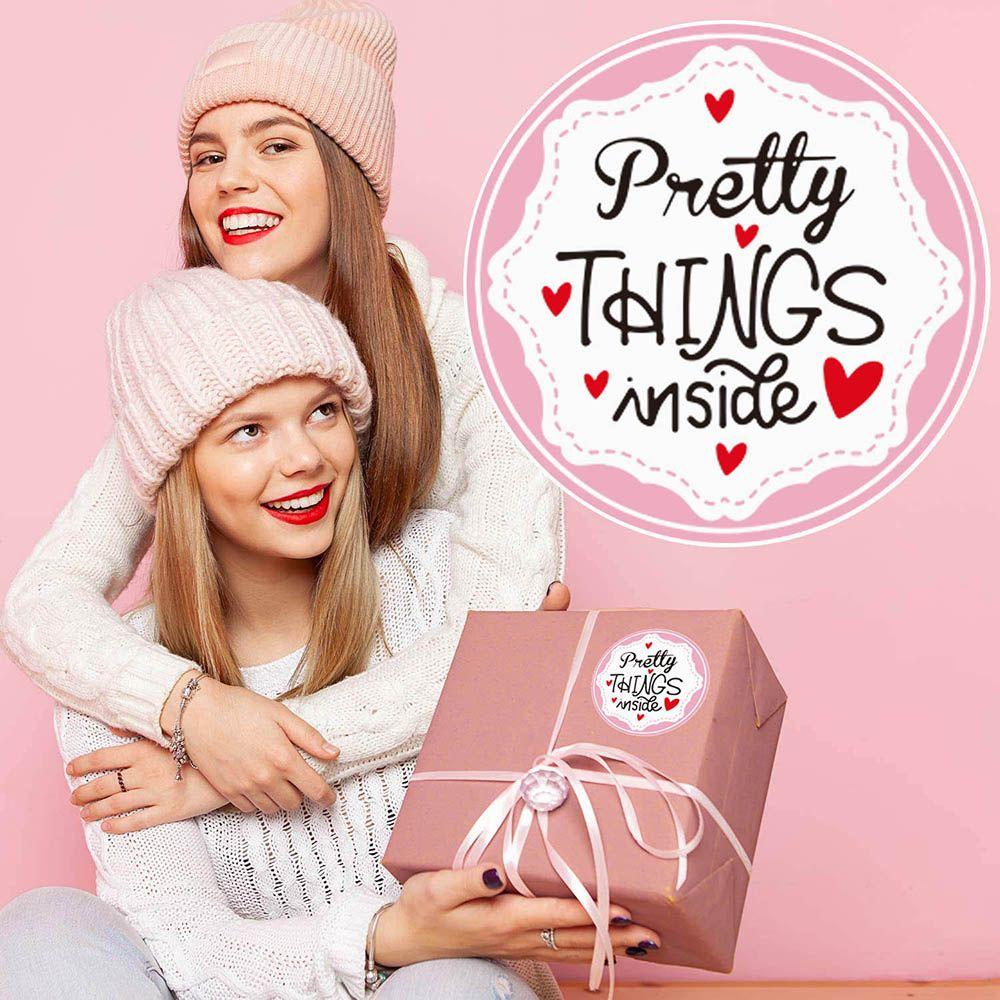 Envelope Packaging Baking Sign Adhesive Label Seal Sticker Christmas Stickers Pretty Things Inside