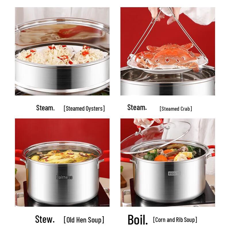 Boernice BENS-461 Edelstahl Dampfgarer