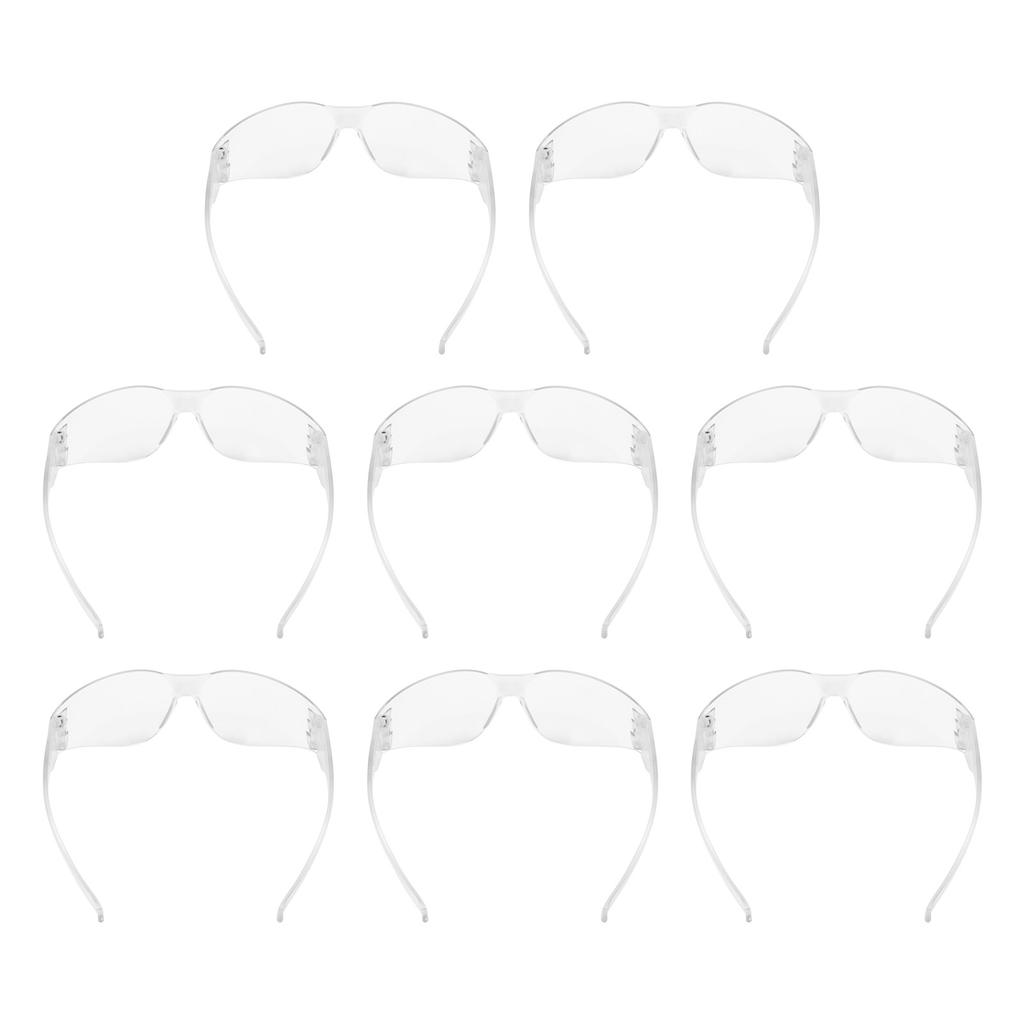 8pcs Safety Goggles AntiImpact Dustproof Eyes Protector for Riding Woodworking Construction Work