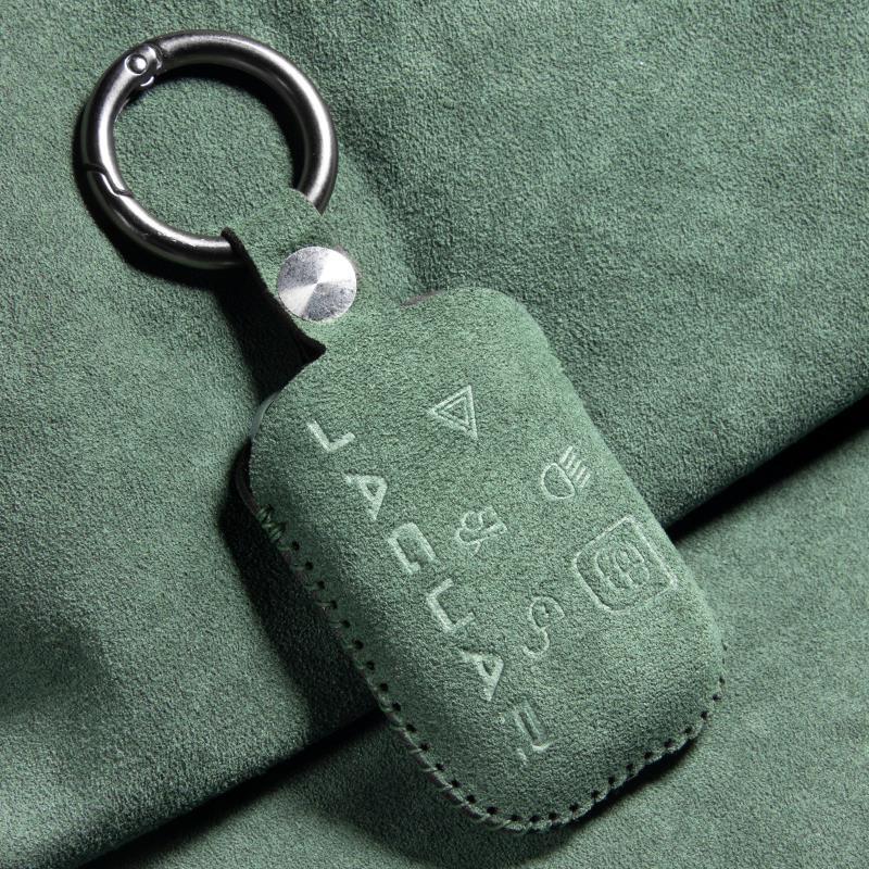 Suede Key Cover for Jaguar XE, XF, XEL, XFL, F-PACE, and F-TYPE