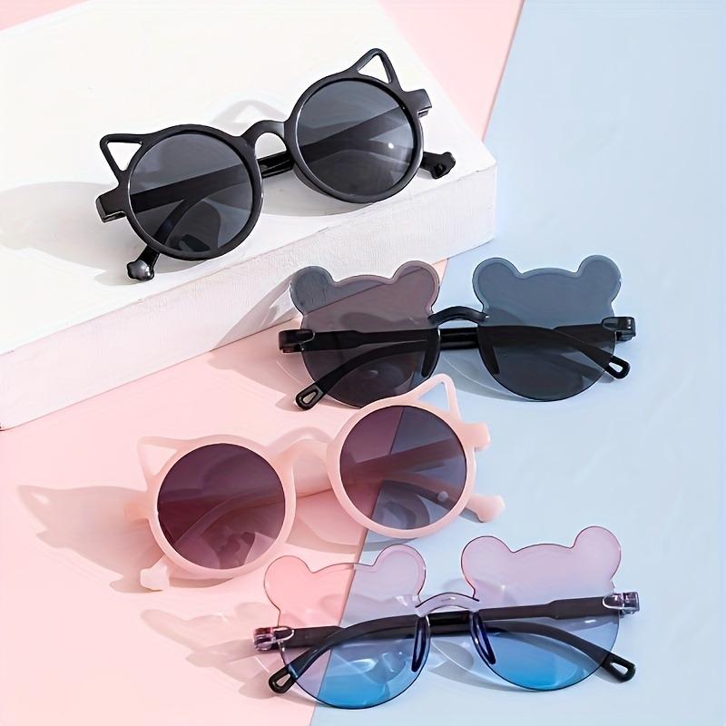 6/4 Cute Box and Bear Ear Cat Eye Shaped Fashionable Activity Glasses Suitable for Pool Parties Birthday Gifts