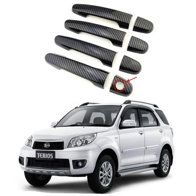 2006-2018 Manija de Puerta de Fibra de Carbono para Daihatsu Terios con Decoración Negra para Cenicero de Puerta