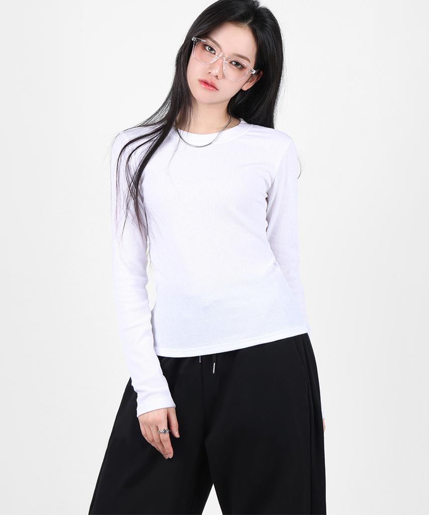 FOR THE FIT Ribbed Long Sleeve T-Shirt_I