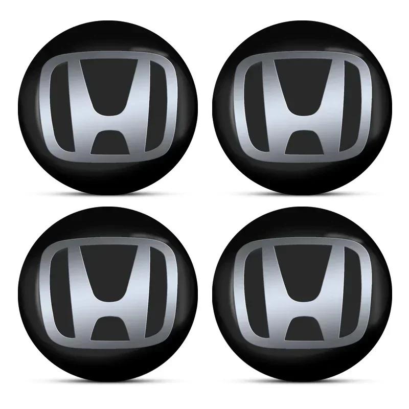 

Для Honda 56 мм Наклейки с логотипом на центральную заглушку колесного диска Автомобильный стайлинг Эмблема на диск Для Honda Mugen Power TypeR Accord FIT HRV CRV Odys чёрный