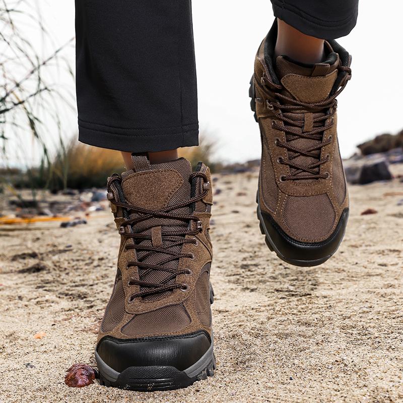 Men's Hiking Shoes Outdoor Adventure Hiking Shoes High-top Hiking Shoes Winter Shoes Wear-resistant Snow Boots