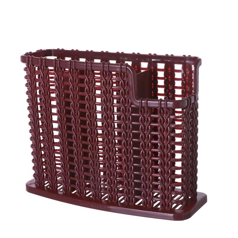 Plastic Chopsticks Rack Multifunctional Kitchen Sorting Container Wall-mounted Tableware Storage Rack Household фиолетовый 1480₽