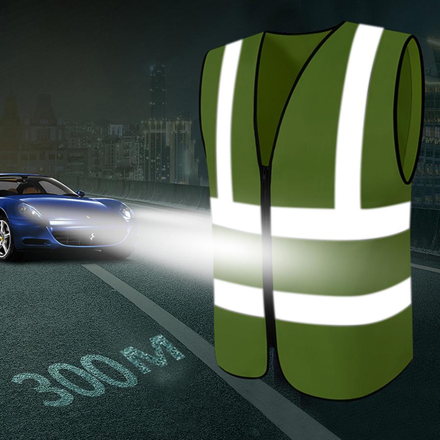 Sikkerhet Refleksvest med Høy Synlighet Justerbare Reflekterende Sikkerhetsvester Trafikk Natt Utendørs For Løping Sykling Sport