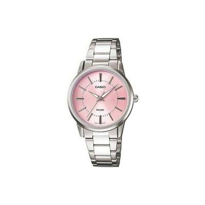 Standard Series Dress Series Waterproof Business Quartz Movement Stainless Steel Strap Womens Watch Pink Dial Women Watches LTP-1303D-4A