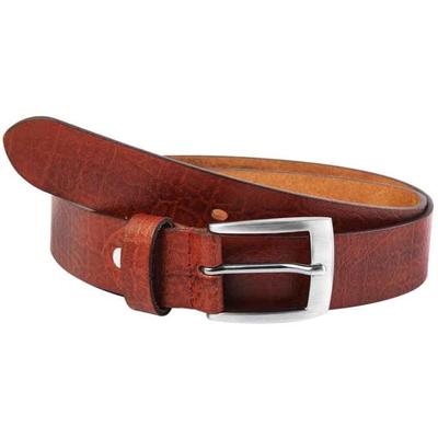 Belt - LEONARDO VERRELLI - LV0045 - Genuine Leather - Brown - Length 160 Cm