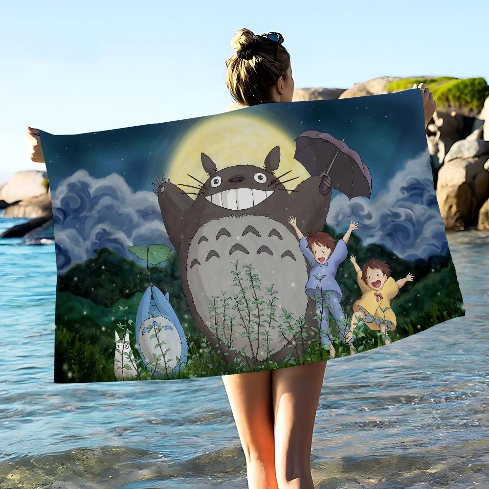 Anime Kawaii T-Totoros Beach Towel For Kids Personalized Bath Towel Pool Towel Vacation Gift Picnic Towel Party Gift