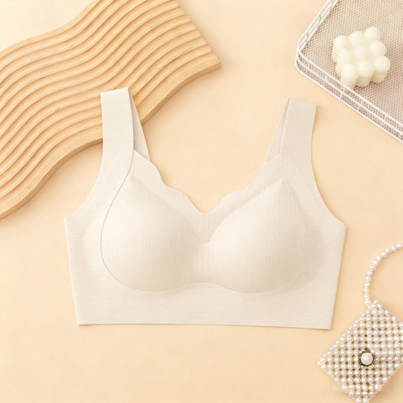 Women S Seamless Wirefree Bra Plus Size Wide Strap Supportive Backless Bra