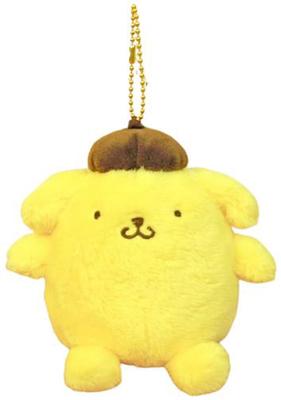 Nakajima Corporation Howahowa Pompompurin MC Yellow Plush Mascot Keychain with Ball Chain H12xW14xD8.5cm 143167-20